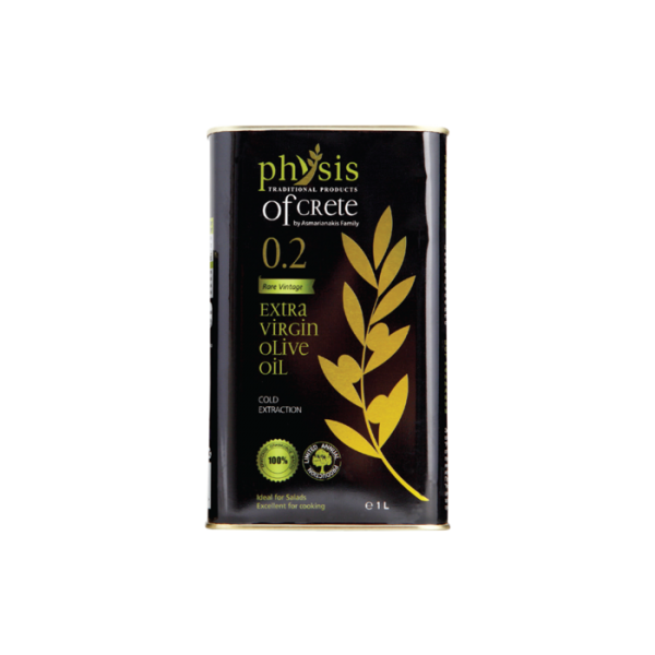 Olivový olej extra panenský- Physis of Crete, acidita 0.29% max, 1L plech