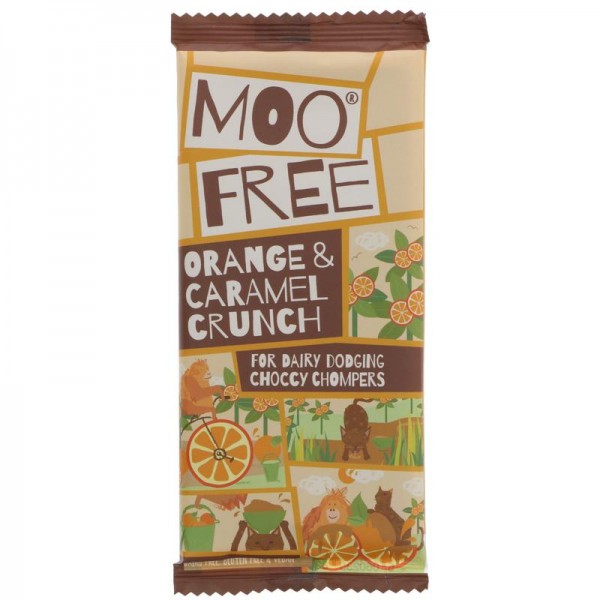 Čokoláda mliečna pomaranč karamel VEGAN MooFree 80g
