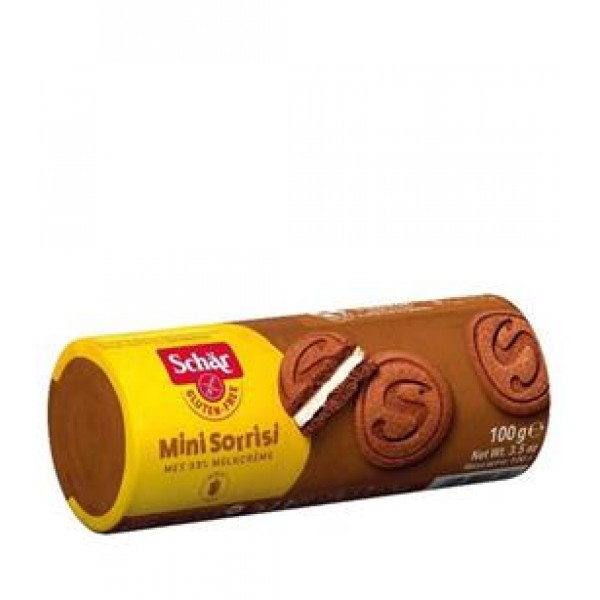 Sušienky Mini Sorrisi kakaové plnené 100g Schär