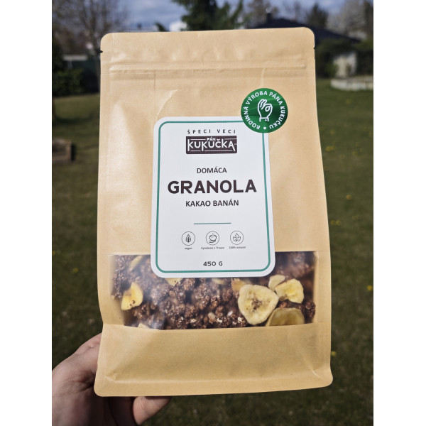 Bezlepková granola kakao banán Pán Kukučka 450g