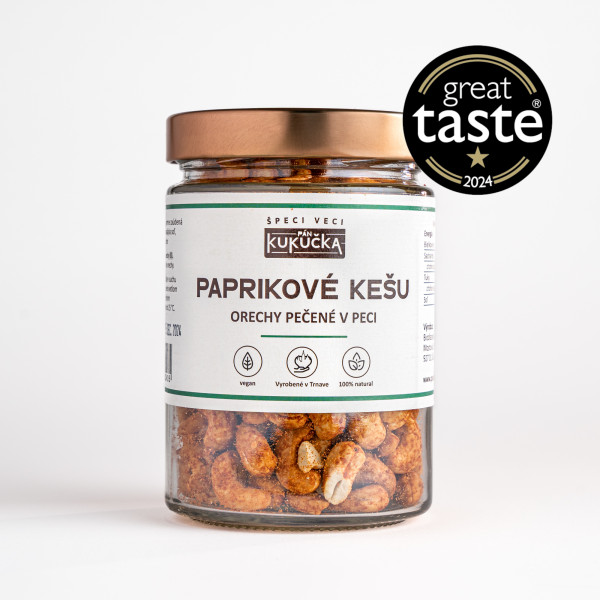 Kešu orechy s údenou paprikou Pán Kukučka 250g